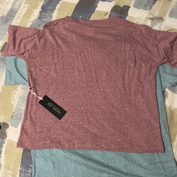 Rachel Zoe Set of Two Shirts Blue, Maroon XS - Picture 6 of 6